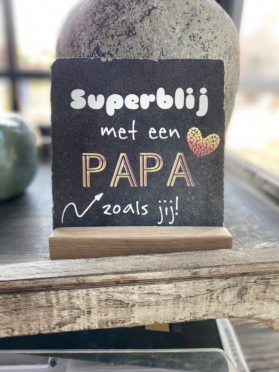 Tegeltje Superblij met een papa zoals jij