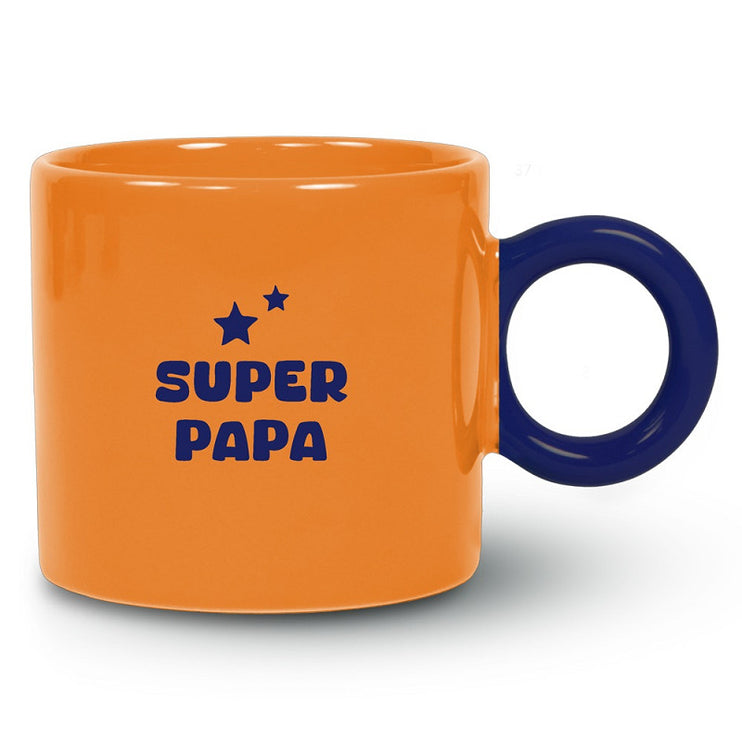 Mok OranjeBlauw Super Papa