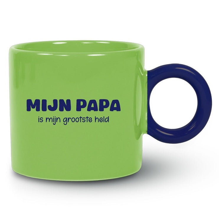 Mok GroenBlauw Mijn Papa is Mijn grootste Held