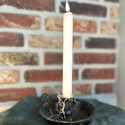 LED Dip Dye kaars ecru/koper