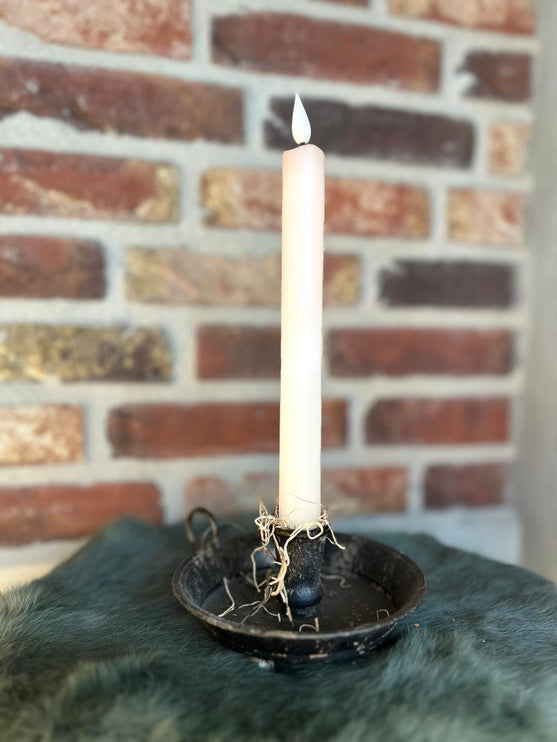 LED Dip Dye kaars ecru/koper