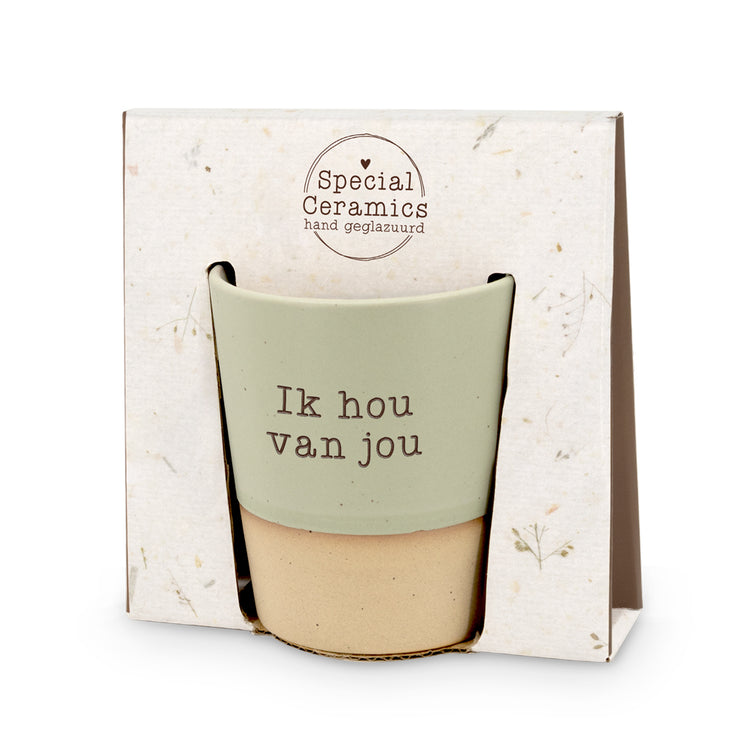 Special ceramics mok - Ik hou van jou