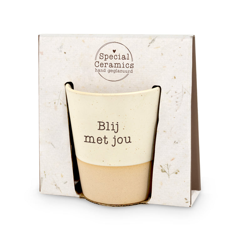 Special ceramics mok - Blij met jou