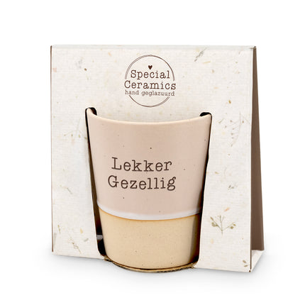 Special ceramics mok - Lekker gezellig