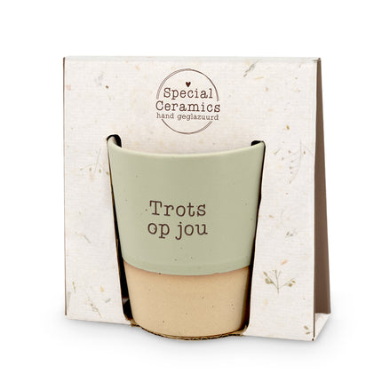 Special ceramics mok - Trots op jou