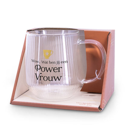 Theeglas Powervrouw