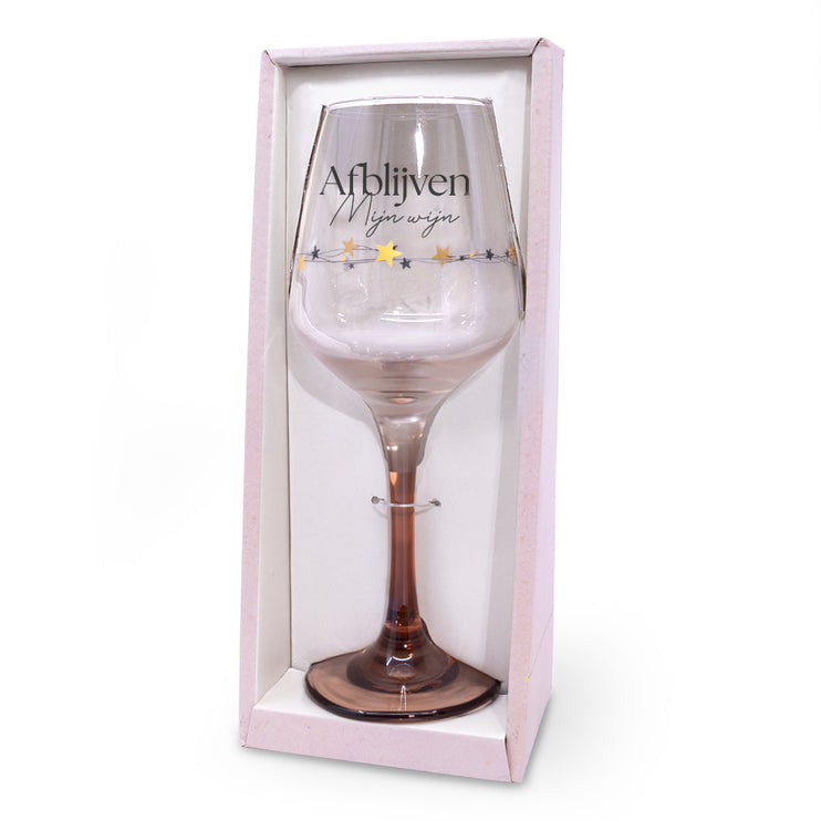 Wijnglas Afblijven
