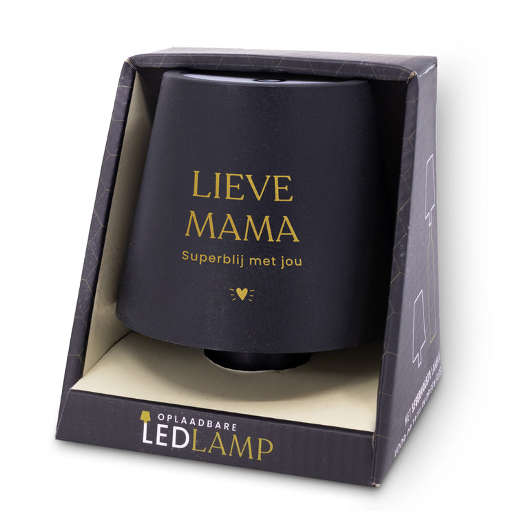 Oplaadbare led tafellamp - Lieve mama