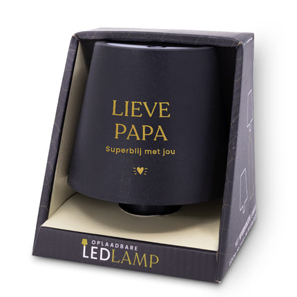 Oplaadbare Led tafellamp - Lieve Papa