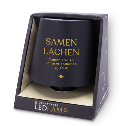 Oplaadbare Led Tafellamp - Samen Lachen