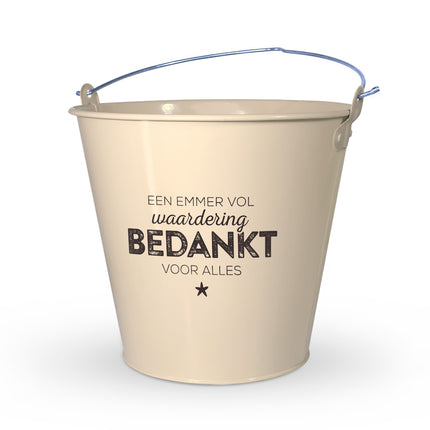 Cadeau emmer Bedankt M