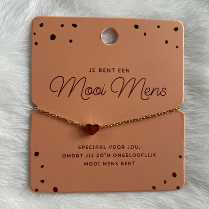 Hart Armband - Mooi Mens