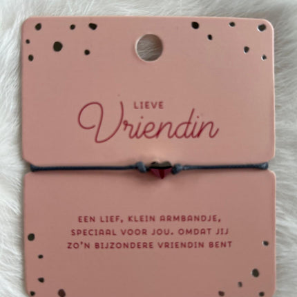 Hart armband Lieve Vriendin