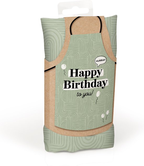 Keukenschort Happy Birthday