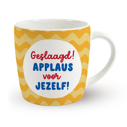 Mok Geslaagd! Applaus voor jezelf