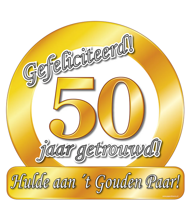 Huldeschild - Special - 50jr getrouwd