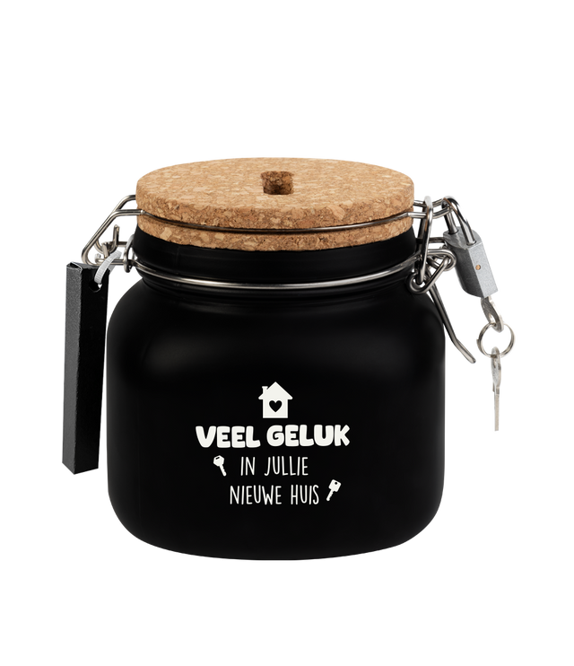 luxe spaarpot - Veel geluk in jullie nieuwe huis