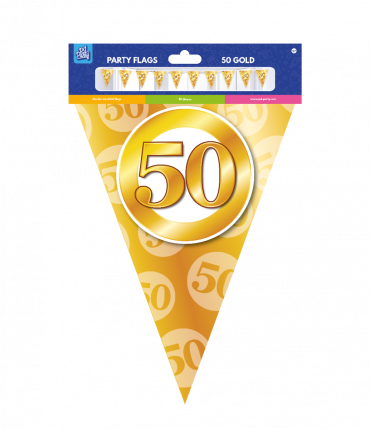 Party Flags foil - 50 gold