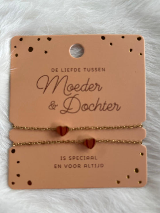 Hart Armband - Moeder & Dochter