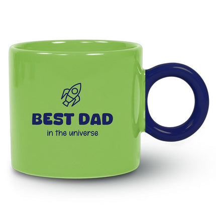 Mok GroenBlauw Best Dad in the universe