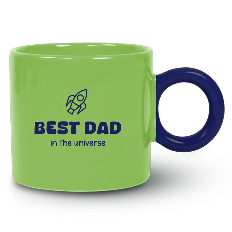 Mok GroenBlauw Best Dad in the universe