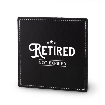 Onderzetter Retired - Kunstleer