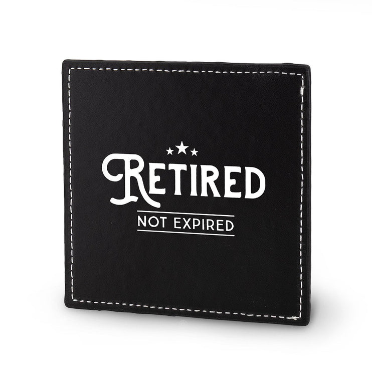 Onderzetter Retired - Kunstleer