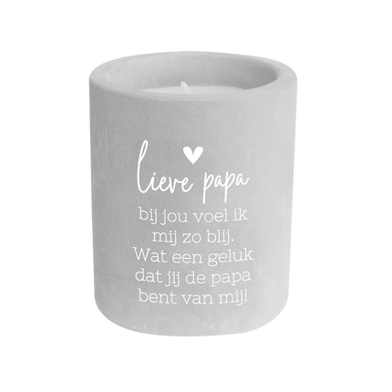 Cement candle - Papa