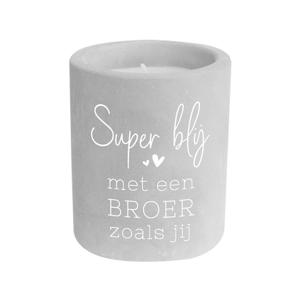 Cement candle - Broer