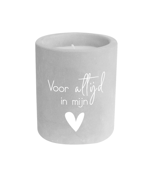 Cement candle - Voor altijd