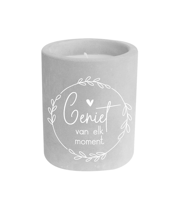 Cement candle - Geniet