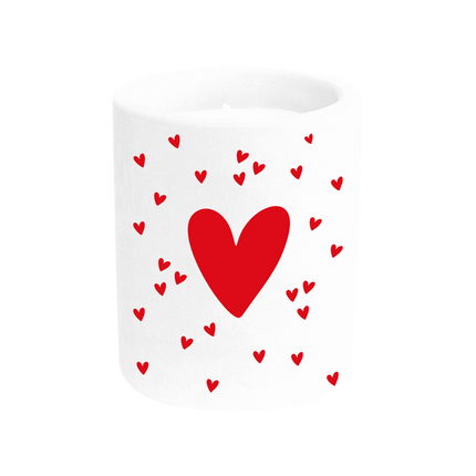 Cement Cancle Groot hart met kleine hartjes