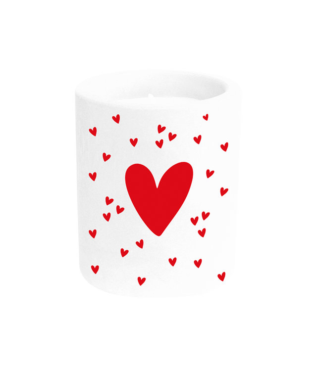 Cement Cancle Groot hart met kleine hartjes