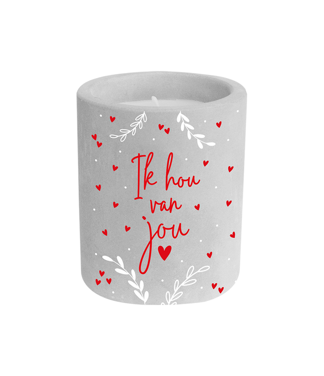 Cement Candle Ik hou van jou