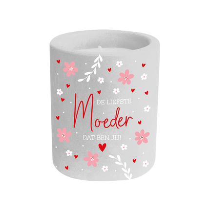 Cement Candle De liefste moeder dat ben jij