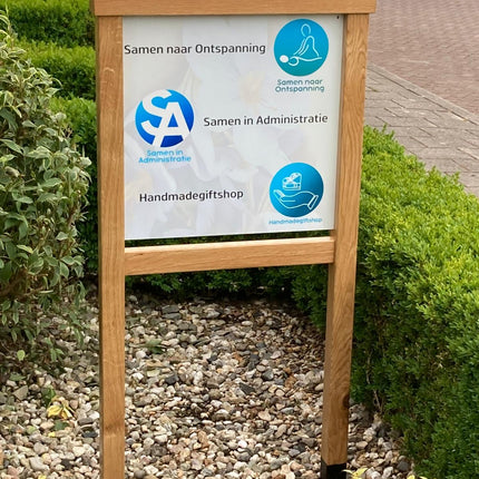 Reclamebord 50x50 cm alupanel