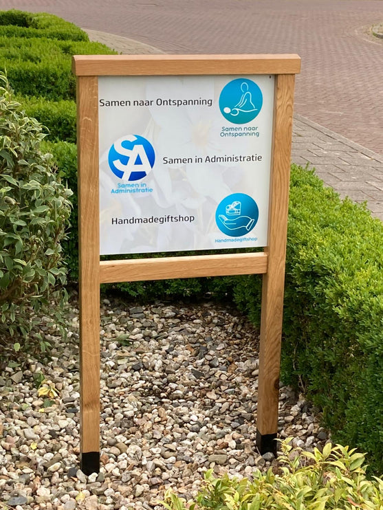 Reclamebord 50x50 cm alupanel