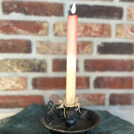 LED Dip Dye kaars Terracotta