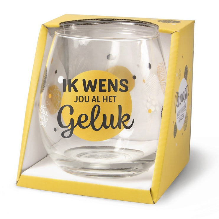 Wijn-waterglas Geluk