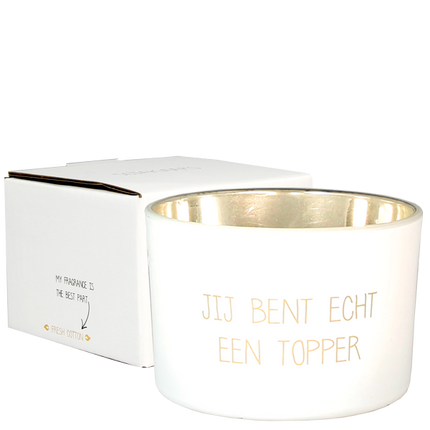 My Flame - SOJAKAARS - JIJ BENT ECHT EEN TOPPER - GEUR: FRESH COTTON