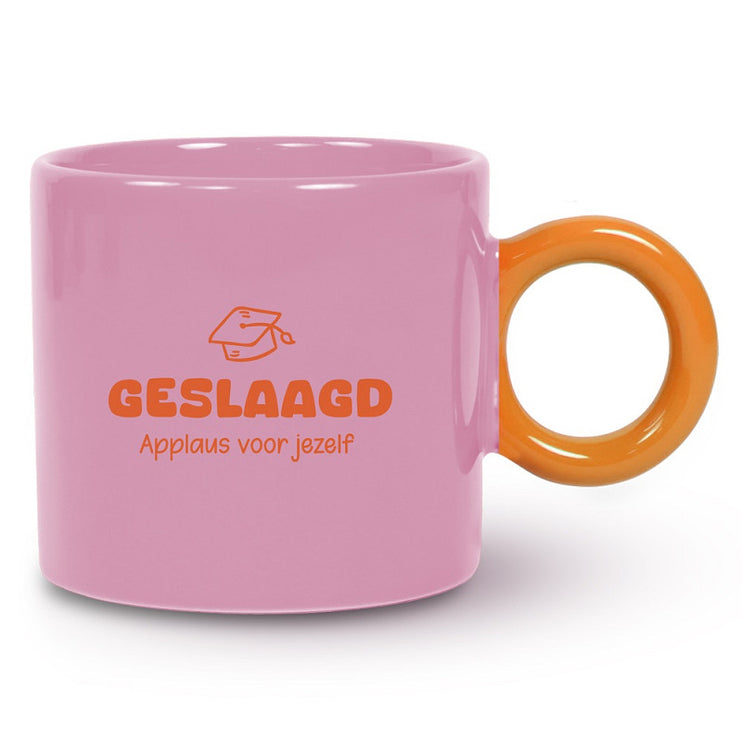 Mok LilaOranje Geslaagd Applaus voor jezelf