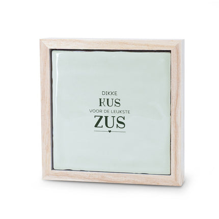 Liefs in een lijstje - Kus zus