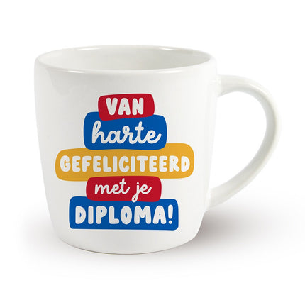 Mok Van harte Gefeliciteerd met je diploma