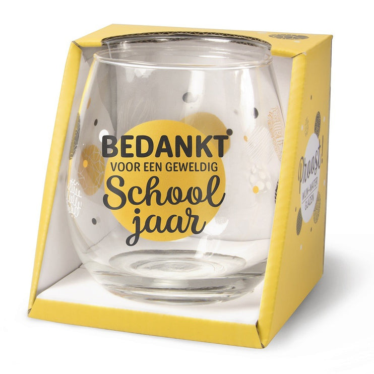 Wijn-waterglas Schooljaar