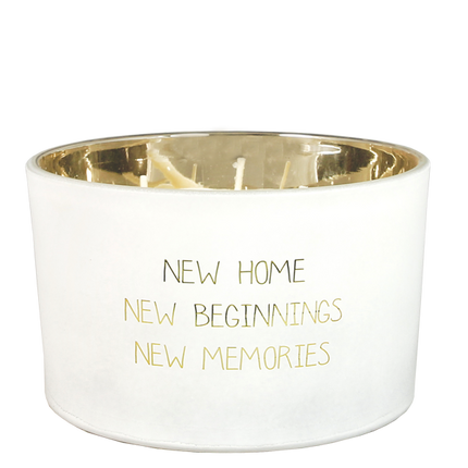 SOJAKAARS MAT - NEW HOME, NEW BEGINNINGS... - FRESH COTTON