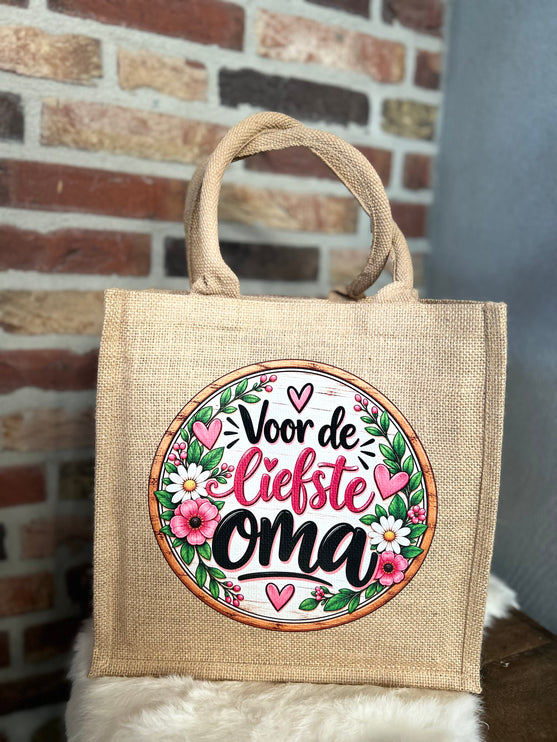 Cadeau Tas: Voor de liefste oma