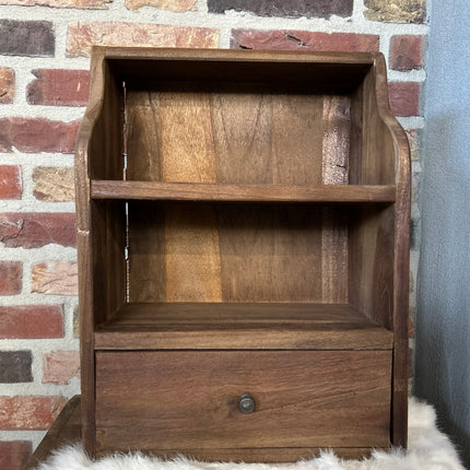 Houten Kastje met lade en schapjes