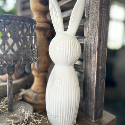 Keramieken Haas Wit maat L