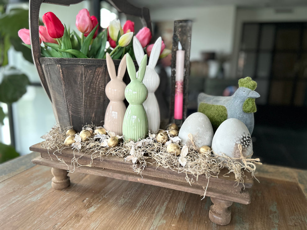 Keramieken Haas Wit maat L