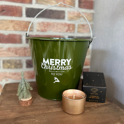 Cadeau Emmer Kerst L Merry Christmas met Kerstboompje en Kaars van MY FLAME